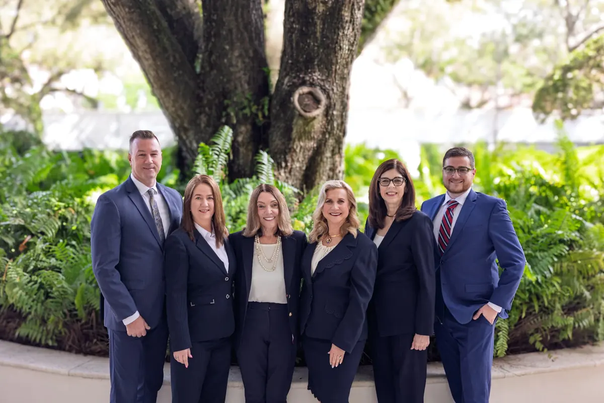 The attorneys of Birnbaum, Lippman & Gregoire outside the firm's Fort Lauderdale office